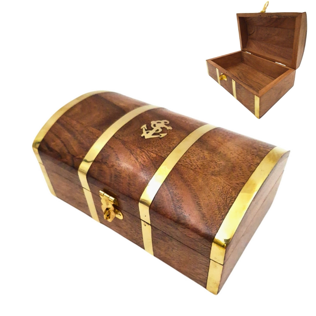 Vintage Nautical Wooden Box - DNU-020