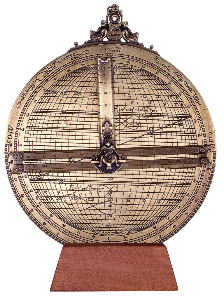 Large brass Rojas astrolabe – diameter 20 cm – reproduction – H34