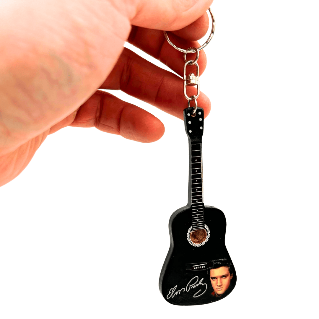 Elvis Presley Tribute-style Guitar Keychain - EGK-1389