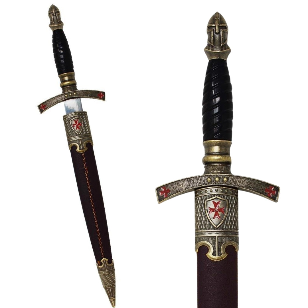 Templar Dagger in Sheath Decorative – Replica – Stainless Steel – SW-203