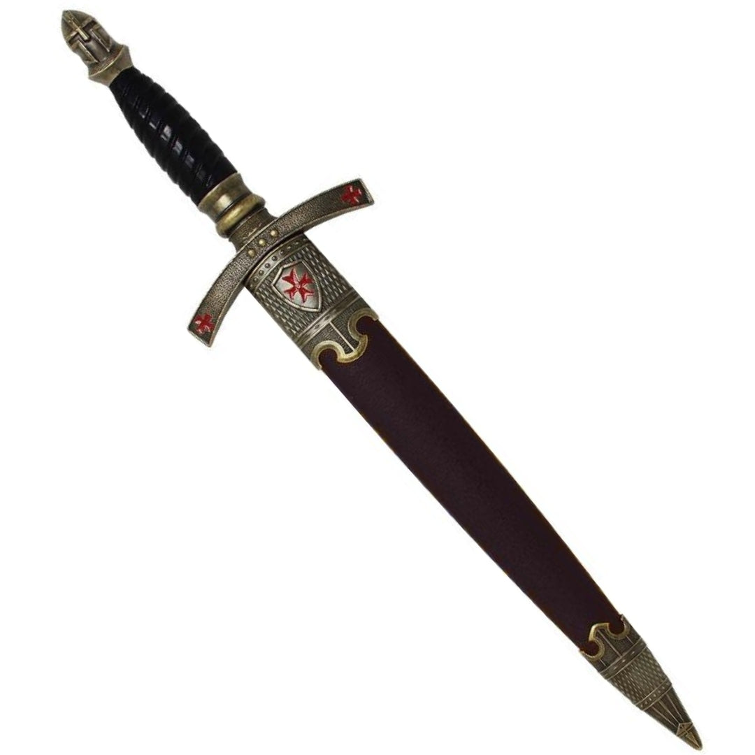 Templar Dagger in Sheath Decorative – Replica – Stainless Steel – SW-203