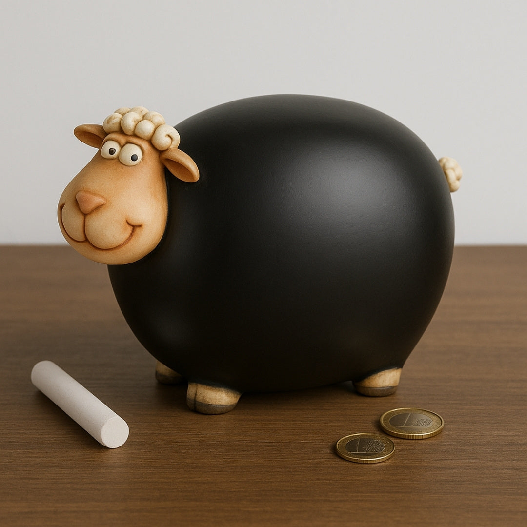 Sheep Money Box with Chalkboard Paint - Chalkboard – CE34136