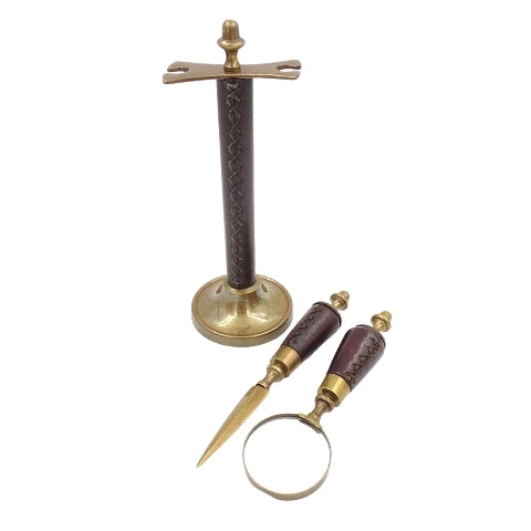 Desk Set Magnifying Glass and Paper Knife MIS-0742