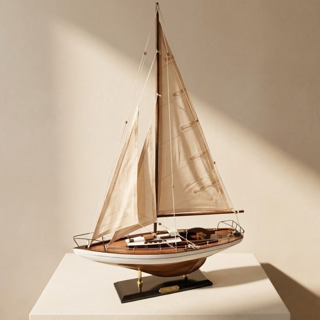 Sailing Yacht Model - Nautical Decoration 66 cm – 50445