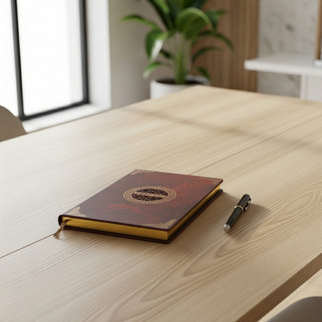 Elegant A5 Notebook with Wooden Cover – EE1