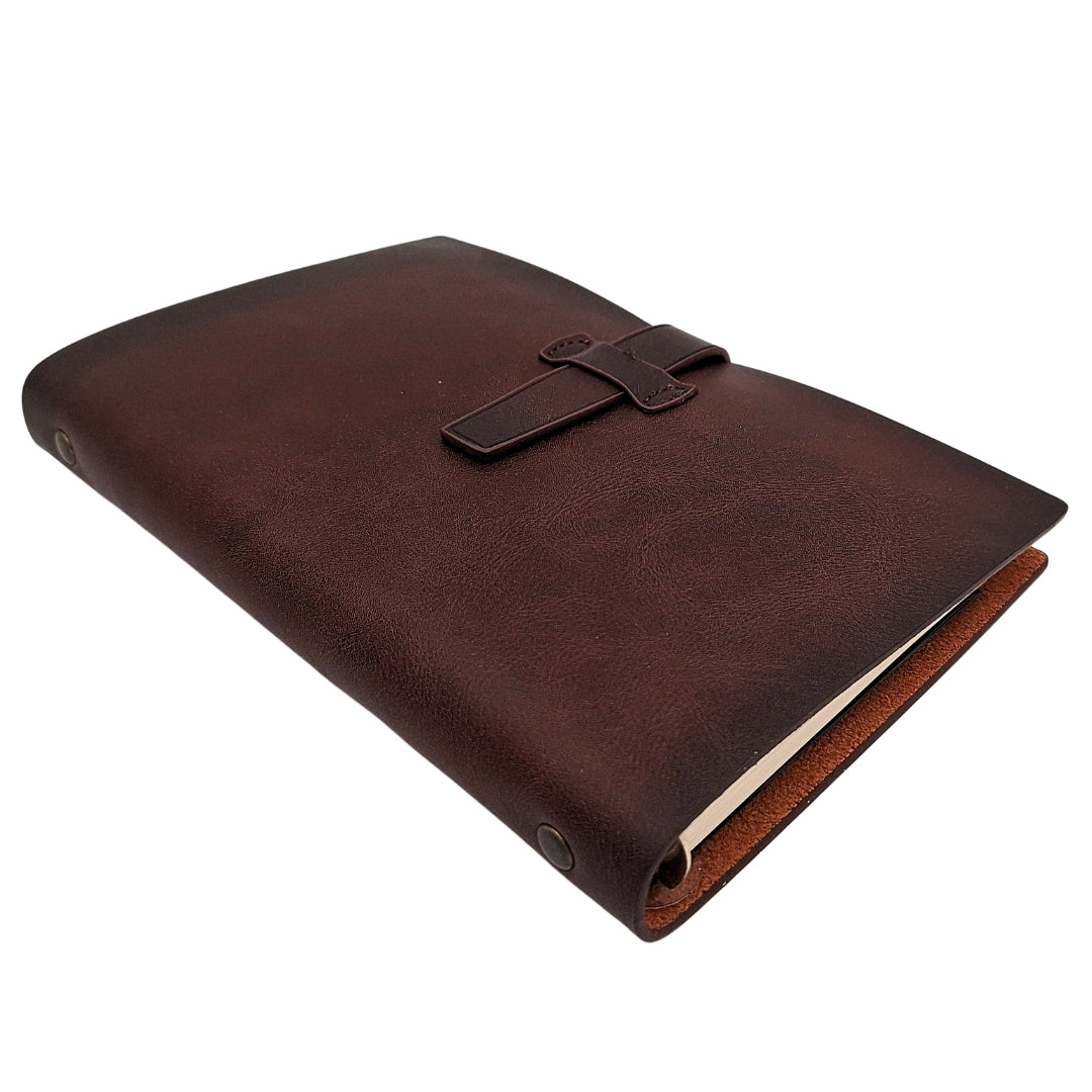 Elegant A6 Retro Vintage Leather Notebook with Closure – Diary – EE3