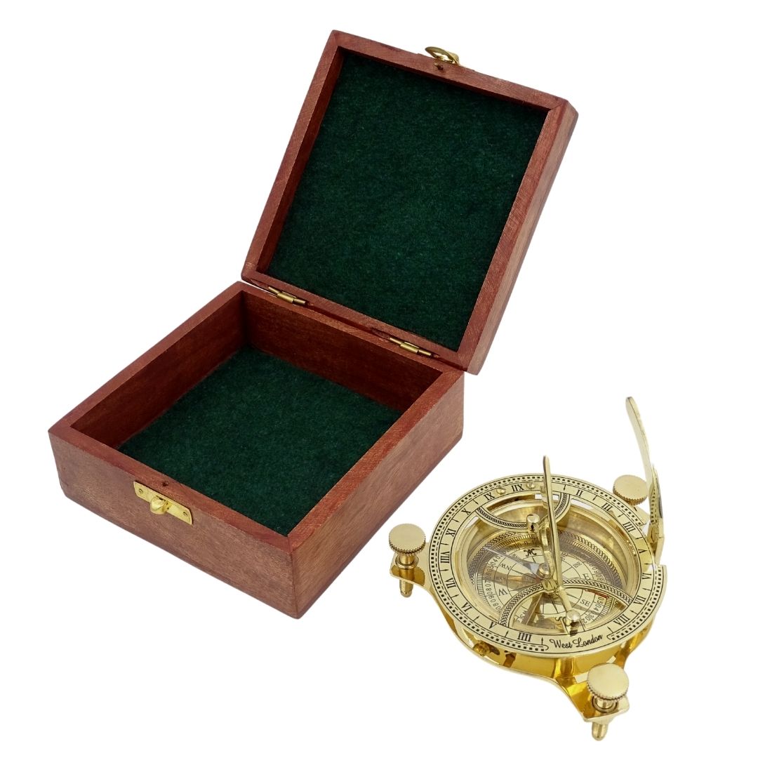 Brass Compass with Sundial NC1504