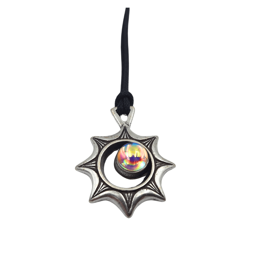 Solar Eclipse Necklace – Optical Illusion – Gift for a Traveler - ECL32