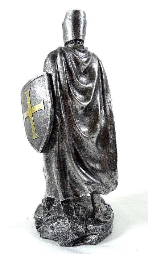 30 cm Crusader Knight Figurine with Engraving