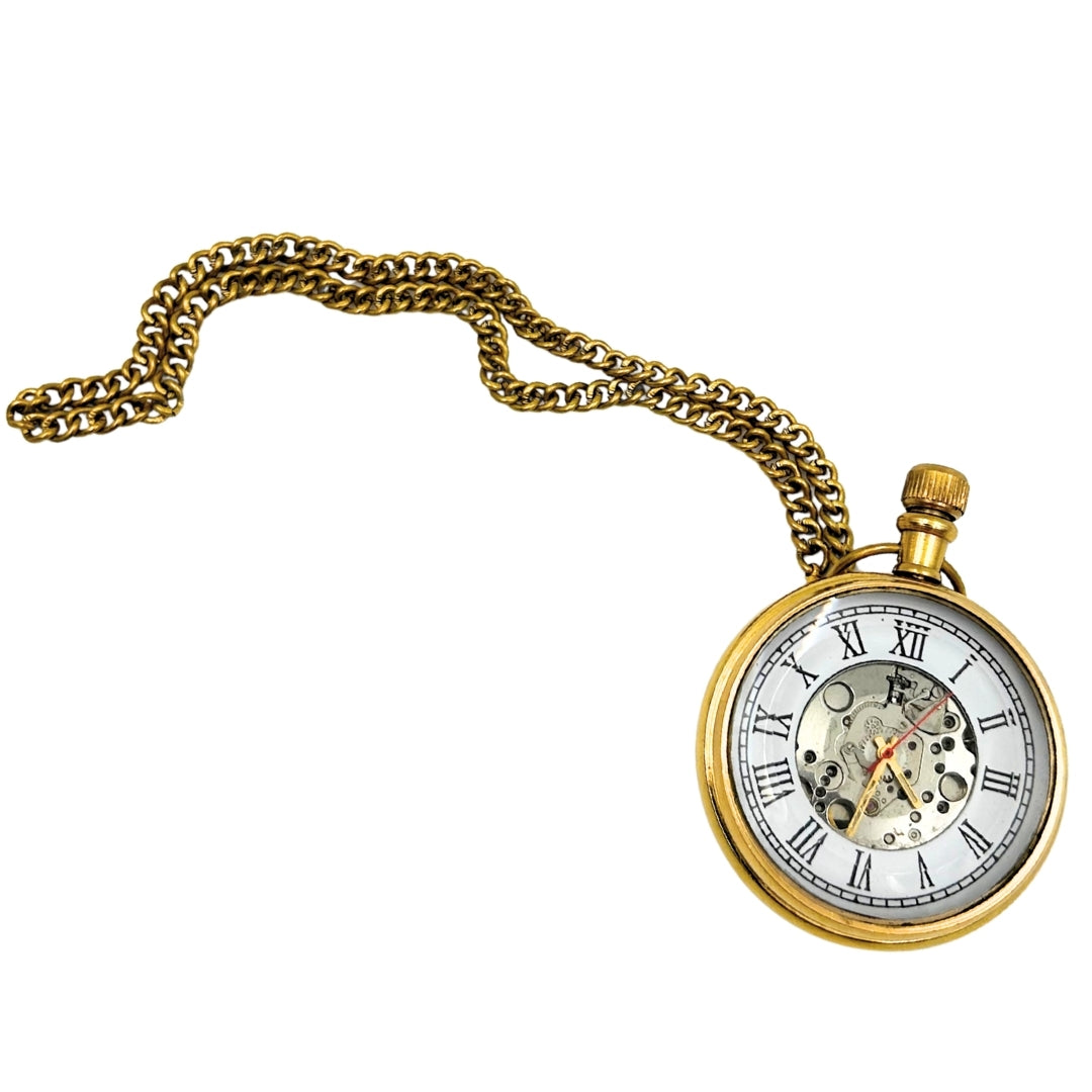 Retro Mechanical Pocket Watch – on a Chain – WDMA