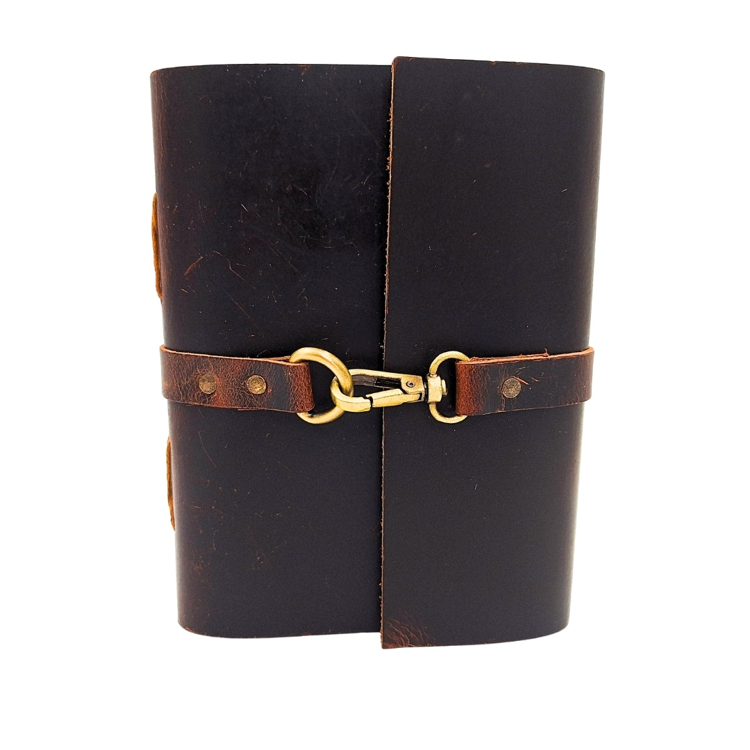 Elegant Retro Leather Notebook 200 Pages Vintage - AH06
