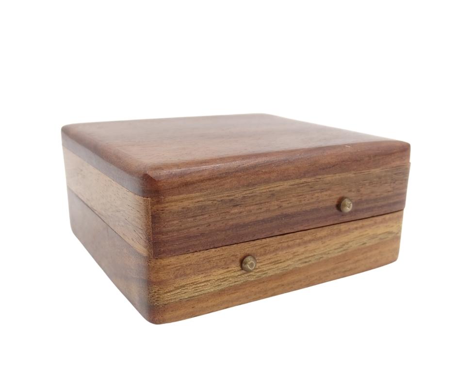Compass with Gilbert Sundial in Wooden Case with Personalized Engraving Option