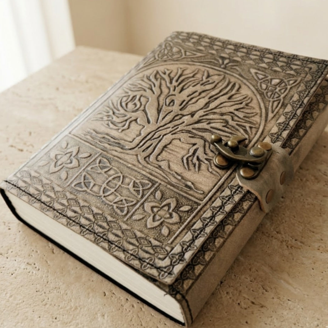 Retro Leather Notebook Tree of Life – 200 Pages 125 GSM - H019