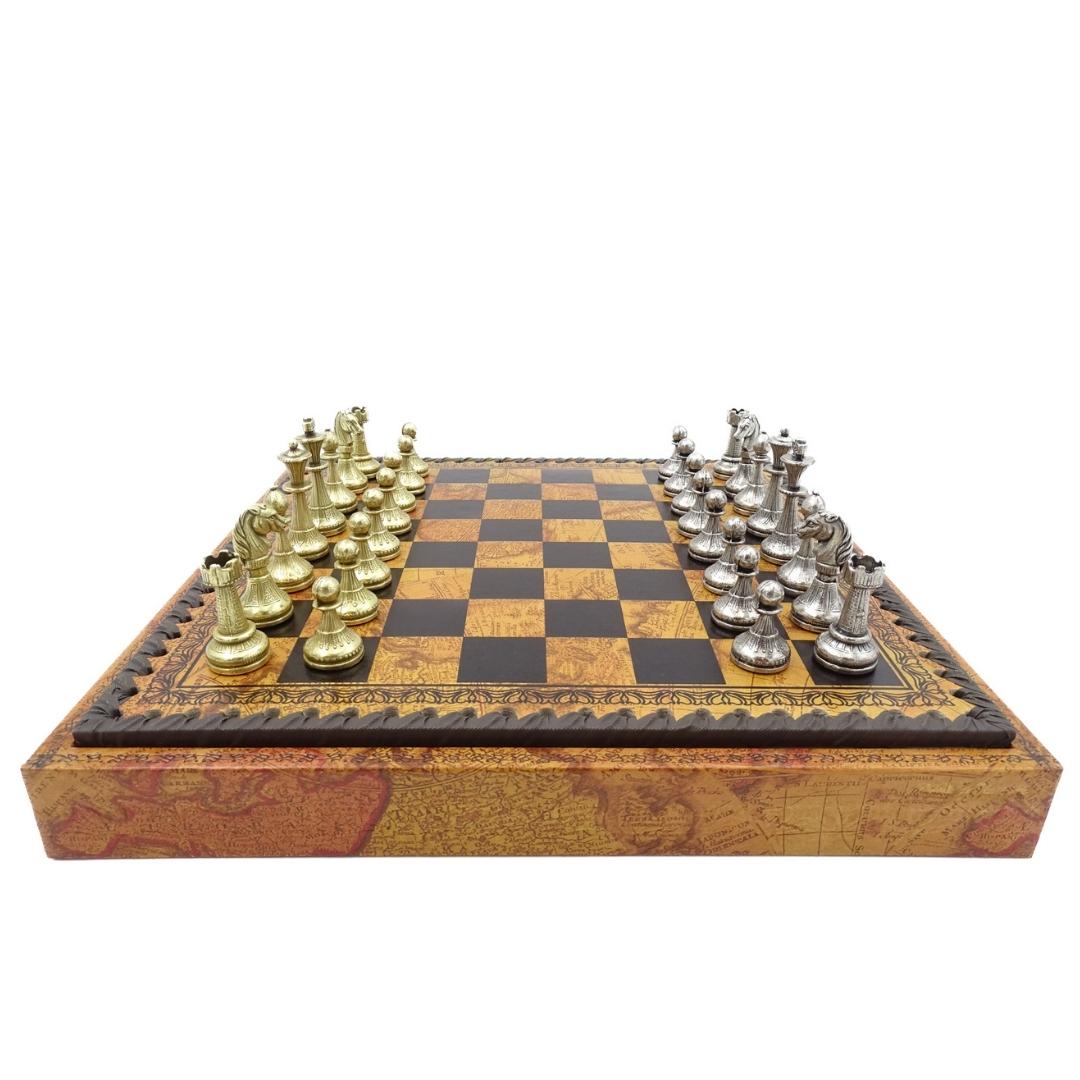 Exclusive Metal Italfama Chess Set 28x28 cm – N035