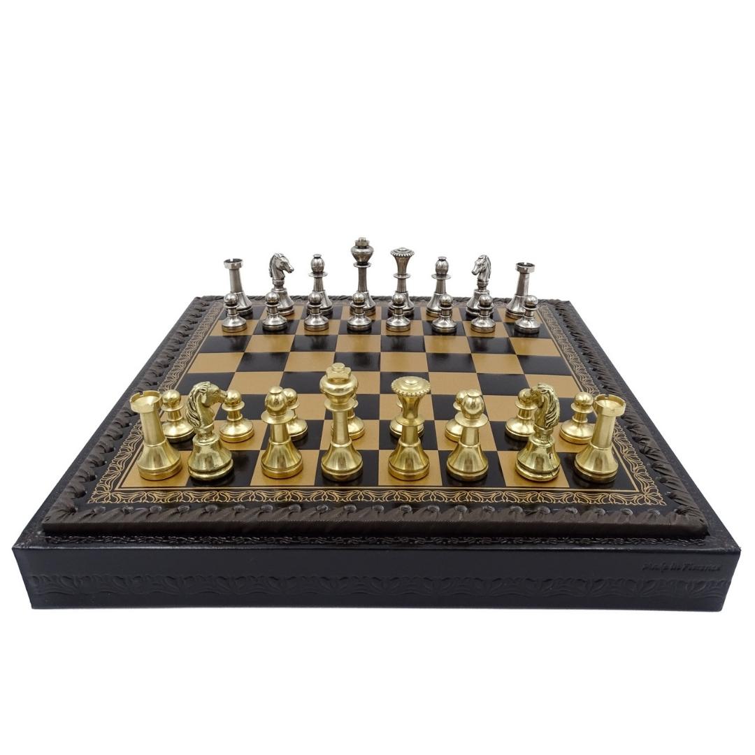Exclusive Brass Italfama Chess Set 28x28 cm – N001