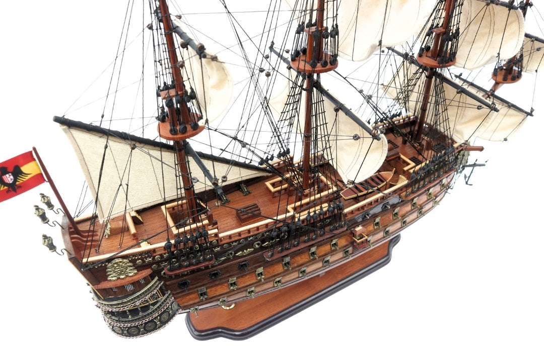 San Felipe sailing ship model 80cm, with the option of personalization by engraving