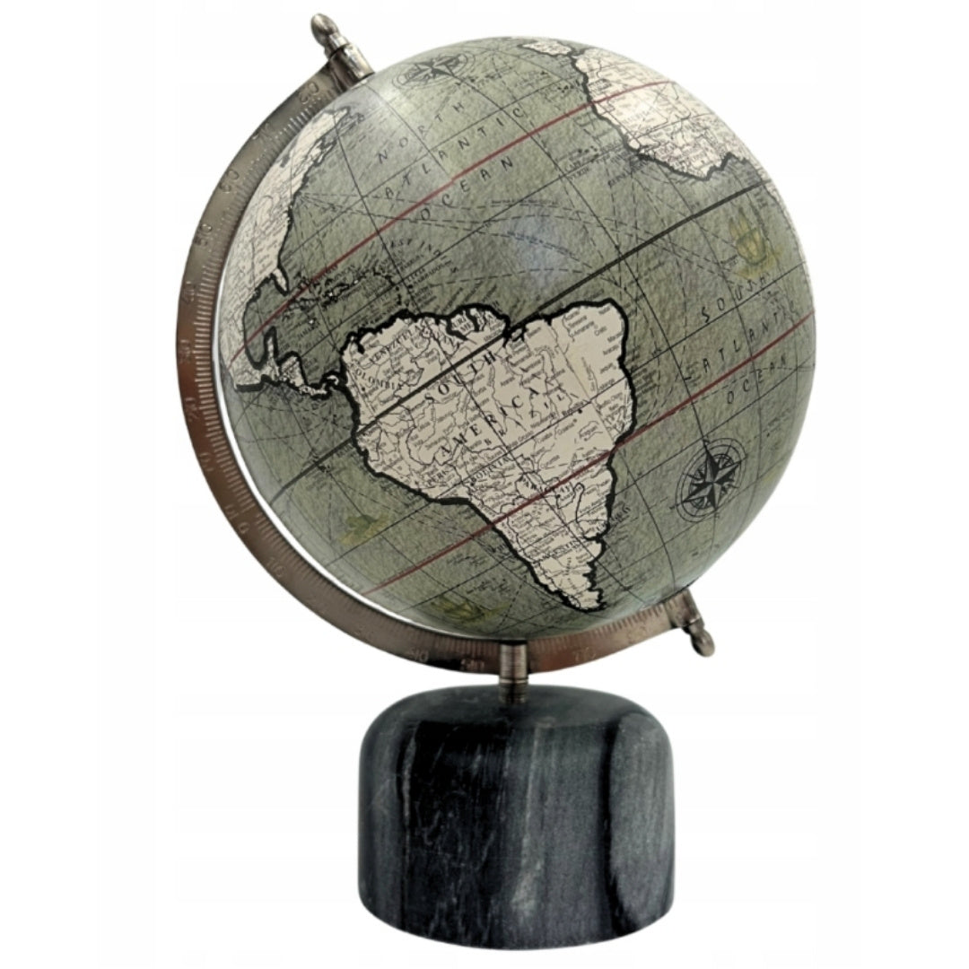 Decorative Globe on a Stone Base 30cm - GLB-68