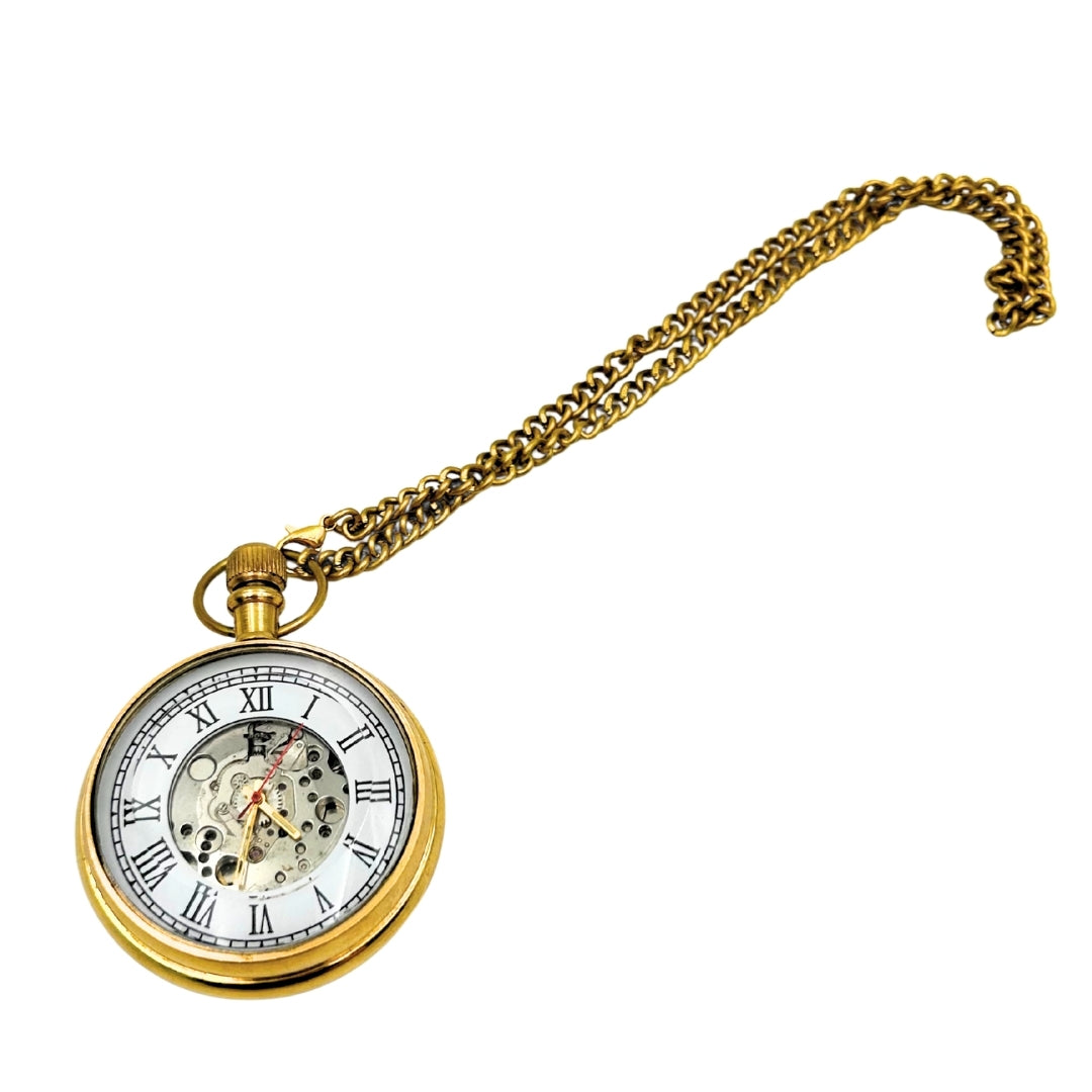 Retro Mechanical Pocket Watch – on a Chain – WDMA