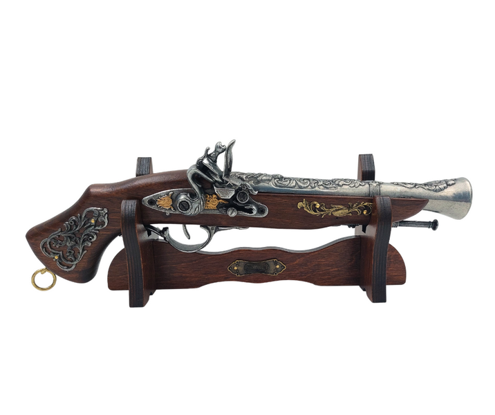Large Italian Pistol on Stand - 17th-Century Replica – 163S