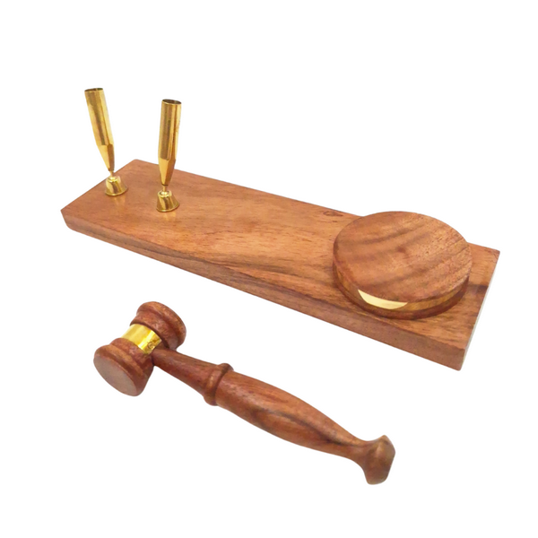 Judge's Gavel - Pen Holder - Gift for a Lawyer – DNU-023