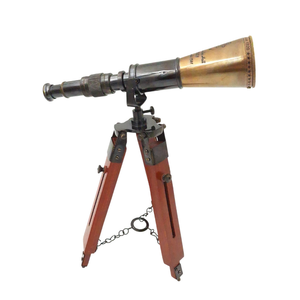 Brass Telescope on Tripod - TEL023H
