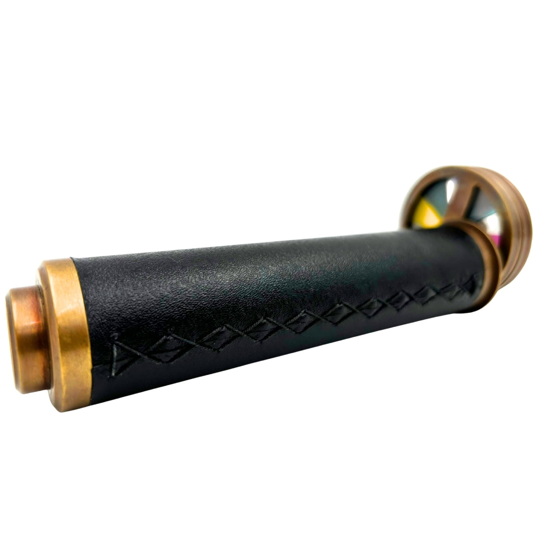Retro-Style Kaleidoscope - Brass Leather - NC2005