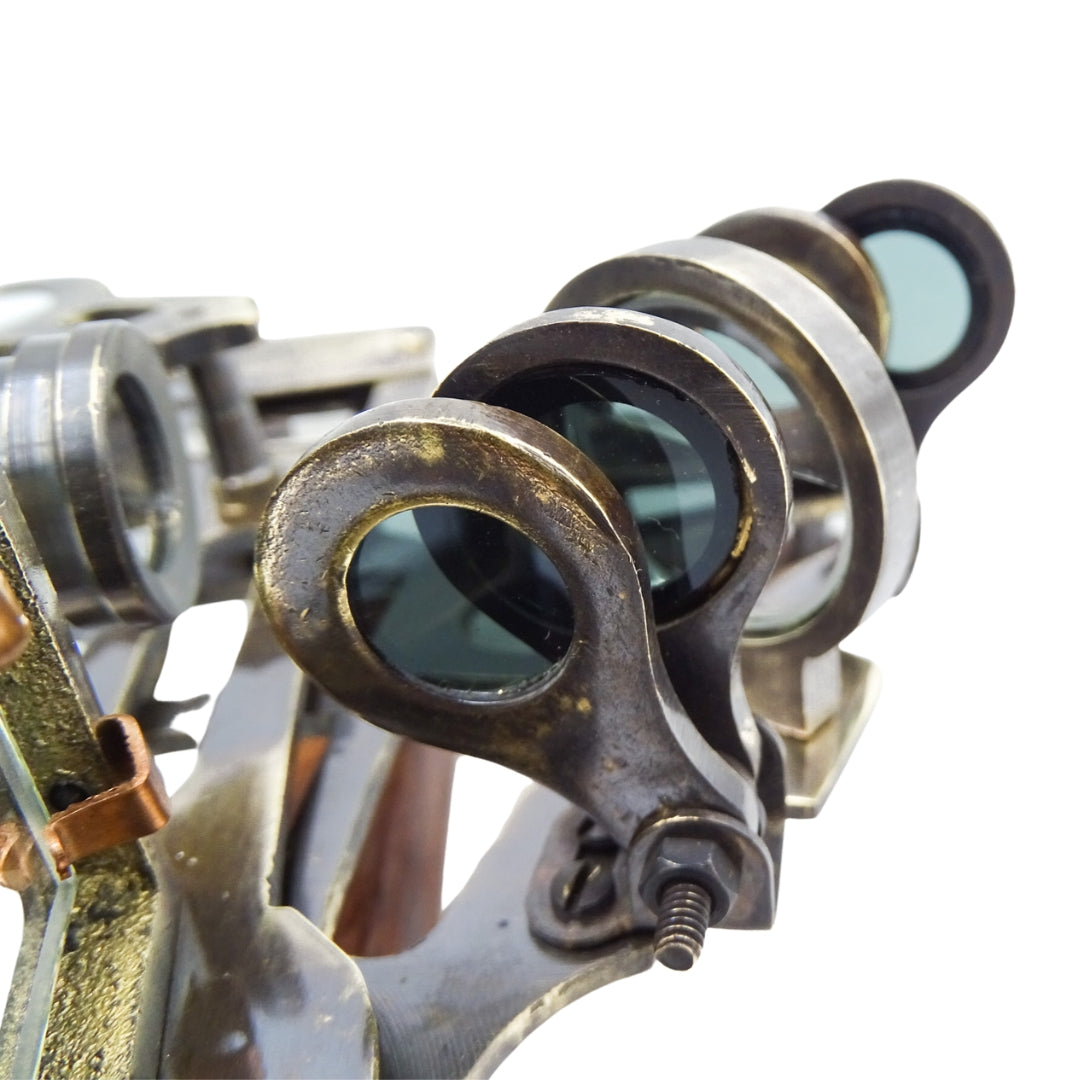 Brass Sextant in a Leather Box - NC1514B