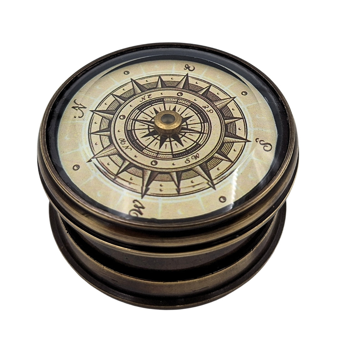 Brass Compass with Floating Dial NC1609