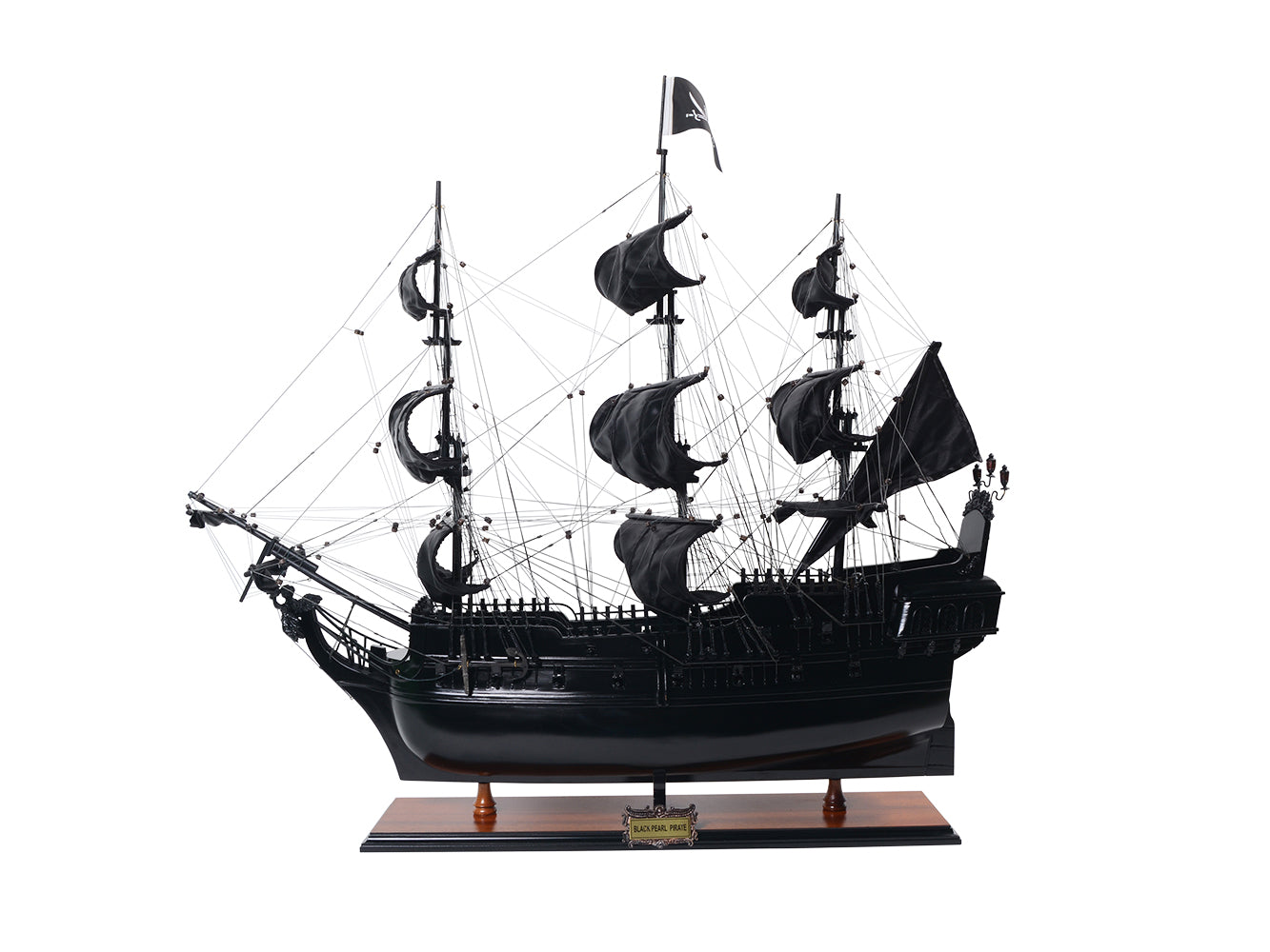 Black Pearl pirate ship model - Length 89cm - BP80R