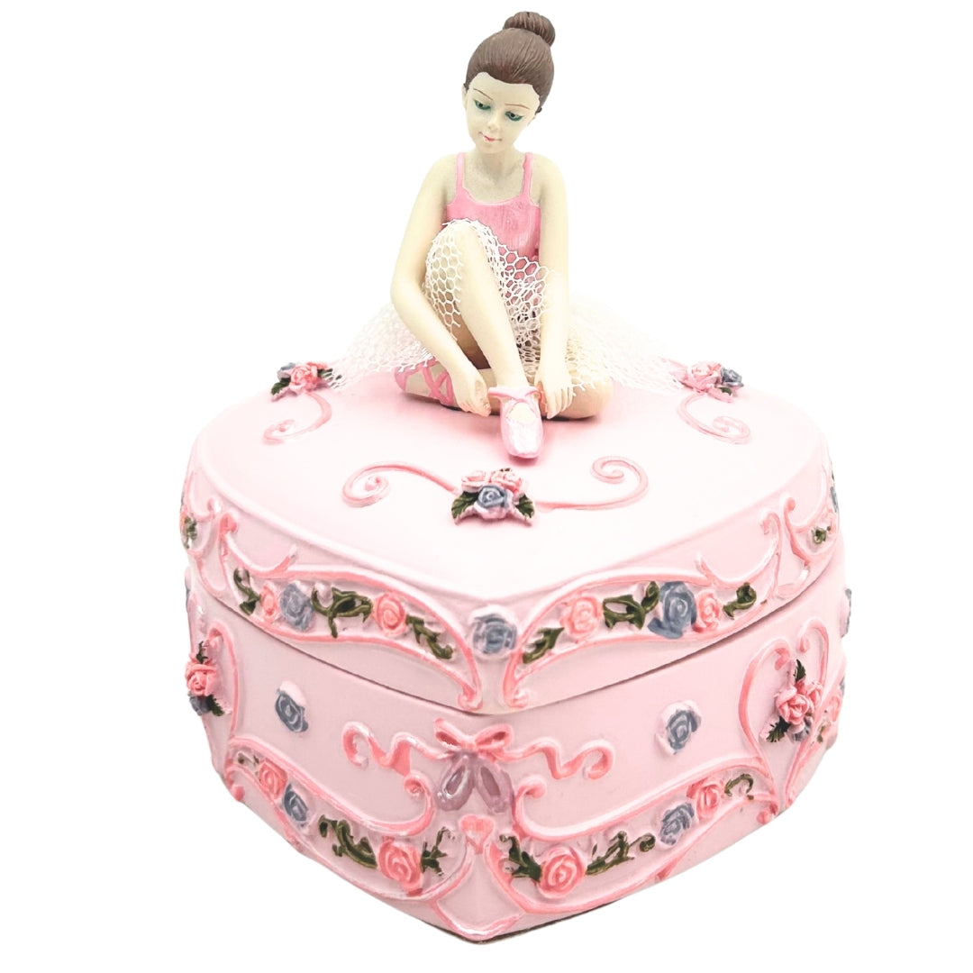 Heart-Shaped Ballerina Music Box, Swan Lake – MP-19031
