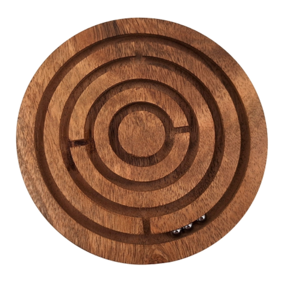 Wooden Logic and Dexterity Game, Balls in a Maze - DNU-005