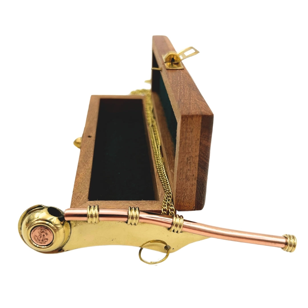 Boatswain's Whistle in a Wooden Box – NC103186