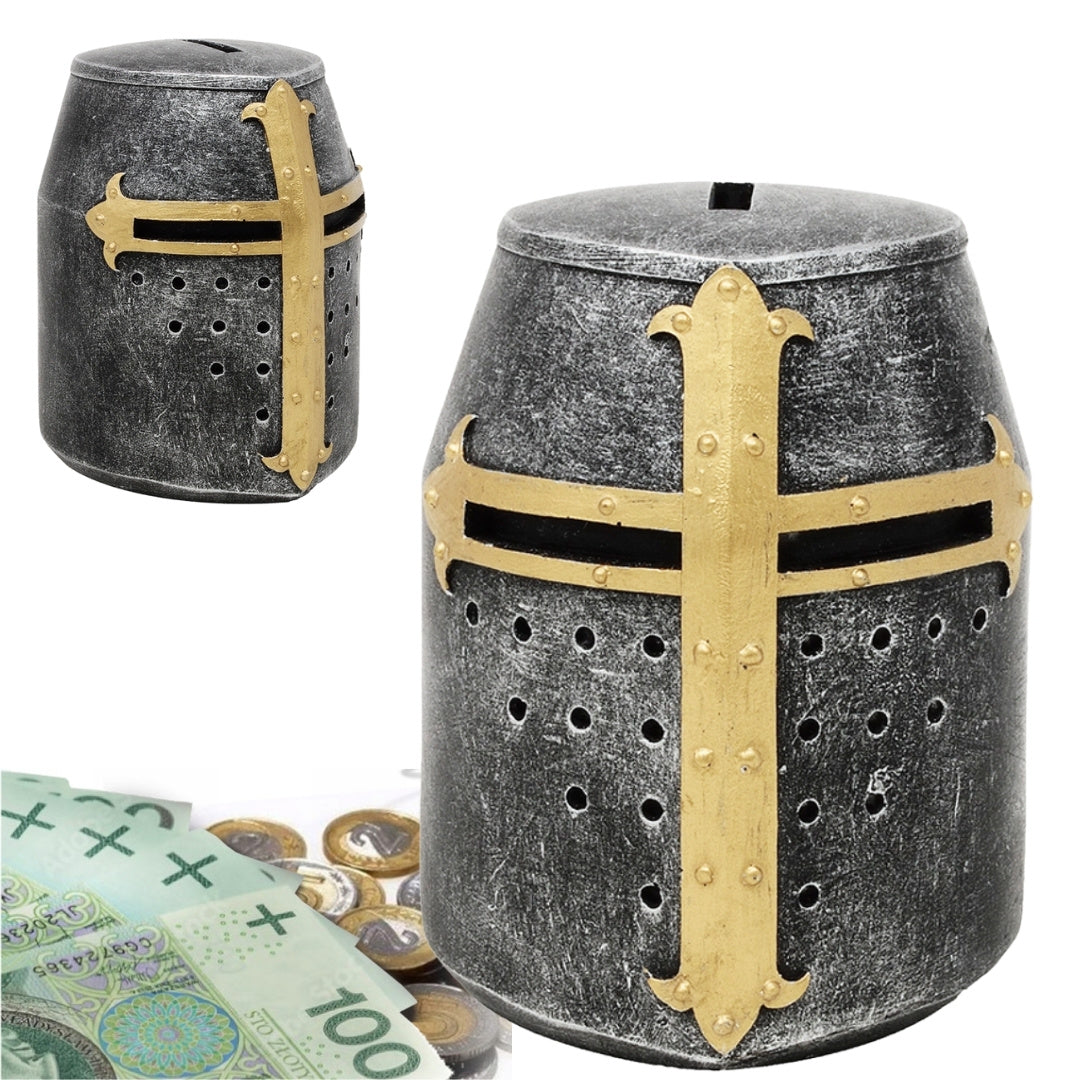 Crusader Knight Helmet Money Box – Ideal as a Gift – MC-23092