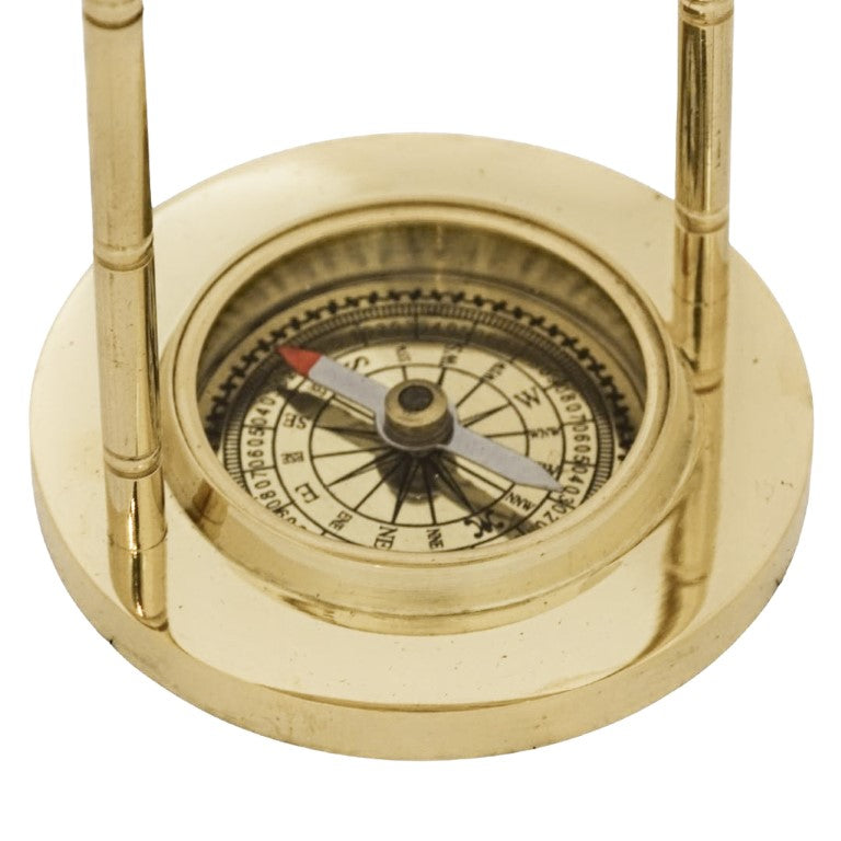 Decorative Brass Globe with Compass MX1160