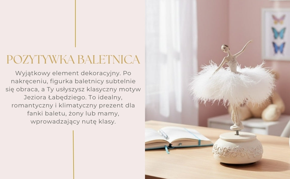 Snow Queen Ballerina Music Box, Moving, 23,5 cm – MP-19009
