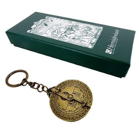 Premium brass astrolabe key ring - astronomy gift – H80