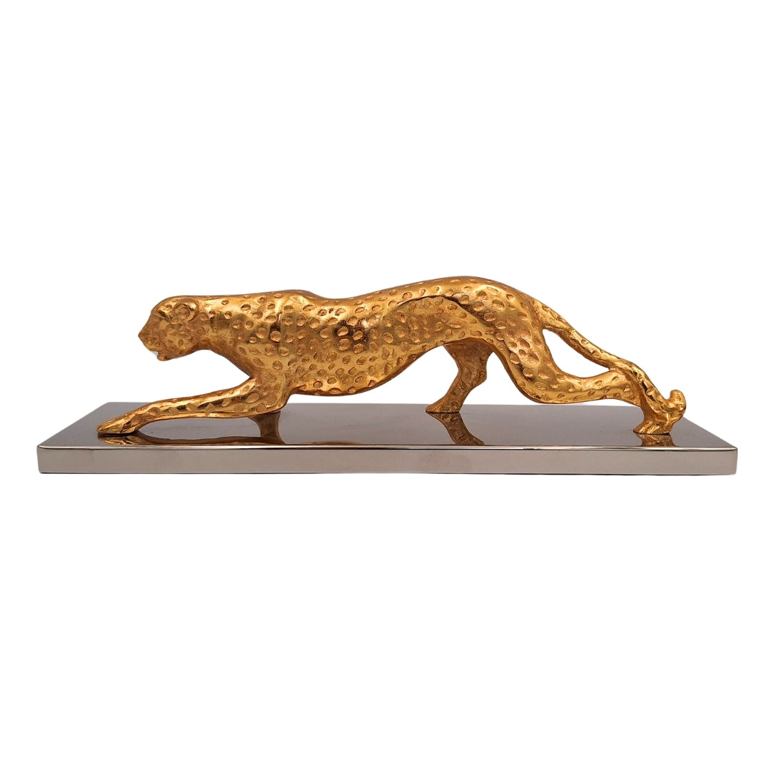 Elegant Decorative Gold Leopard Figure 42cm Glamour Loft Gift