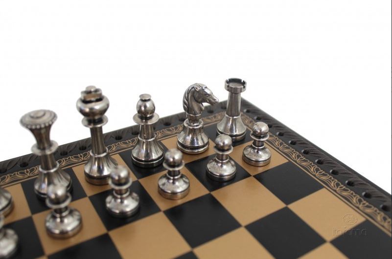 Exclusive Brass Italfama Chess Set 28x28 cm – N001