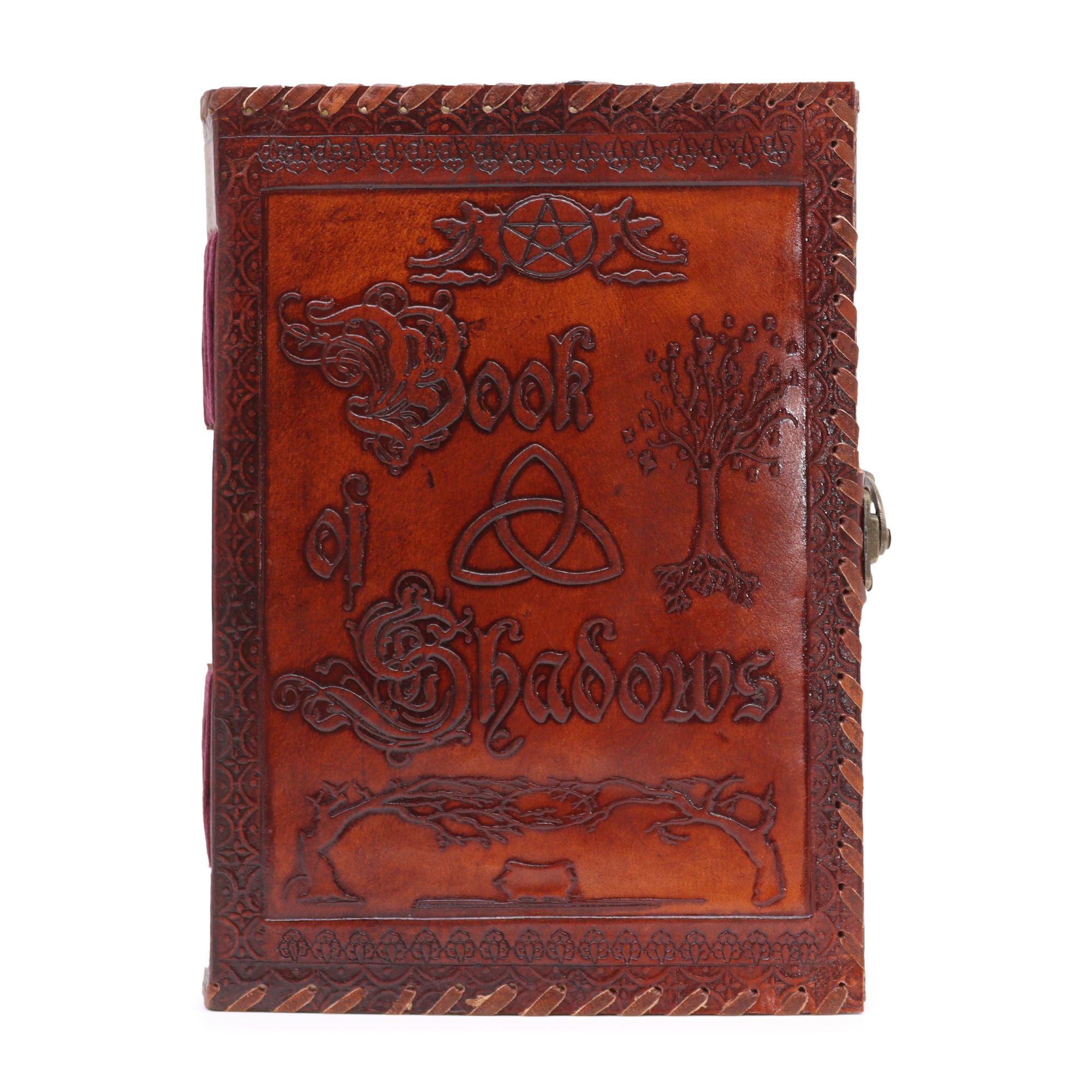 Book of Shadows in Dark Brown Natural Leather