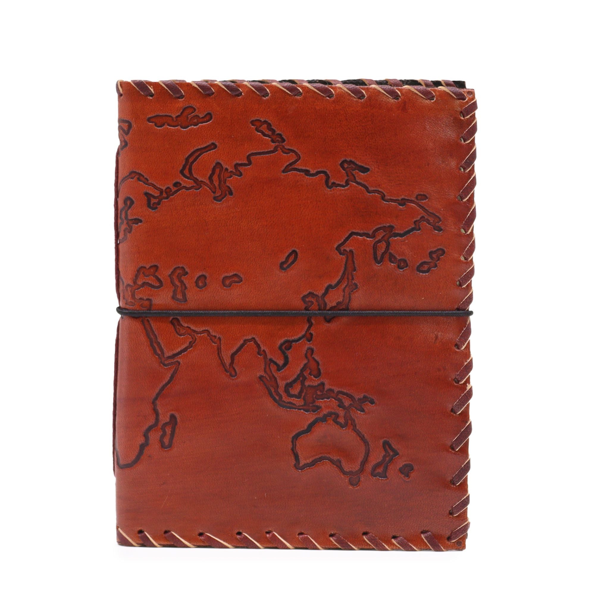 Light Tan Travel Leather Journal 17x13 cm