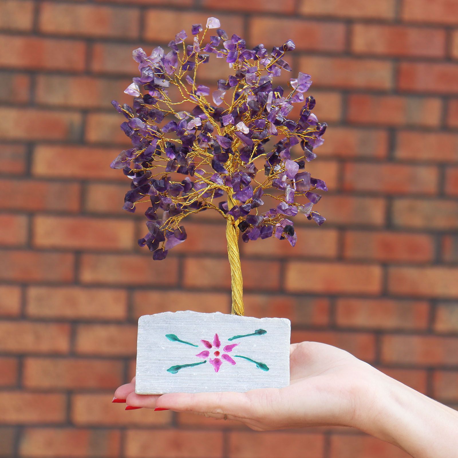 Amethyst Crystal Tree with 320 Stones