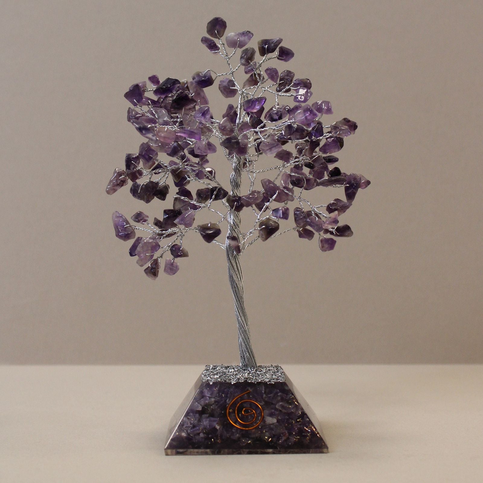 Amethyst Noble Stone Tree with Orgonite Base