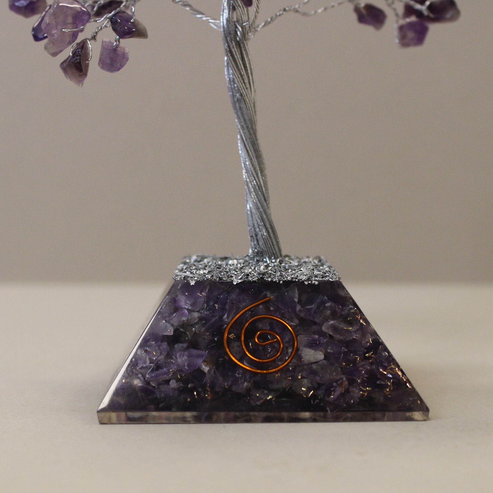 Amethyst Noble Stone Tree with Orgonite Base
