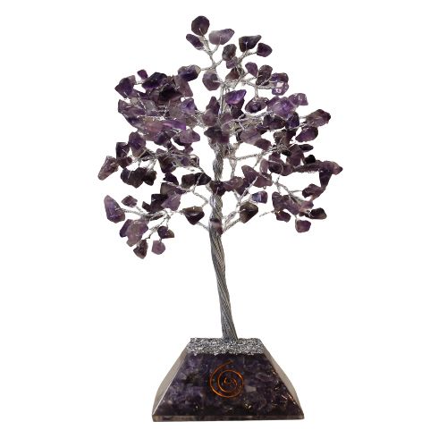 Amethyst Noble Stone Tree with Orgonite Base