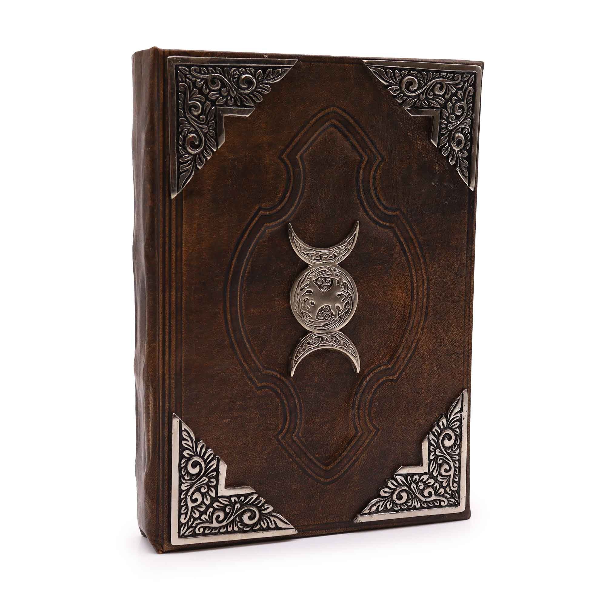 Hefty Brown Tan Notebook with Three-Phase Moon