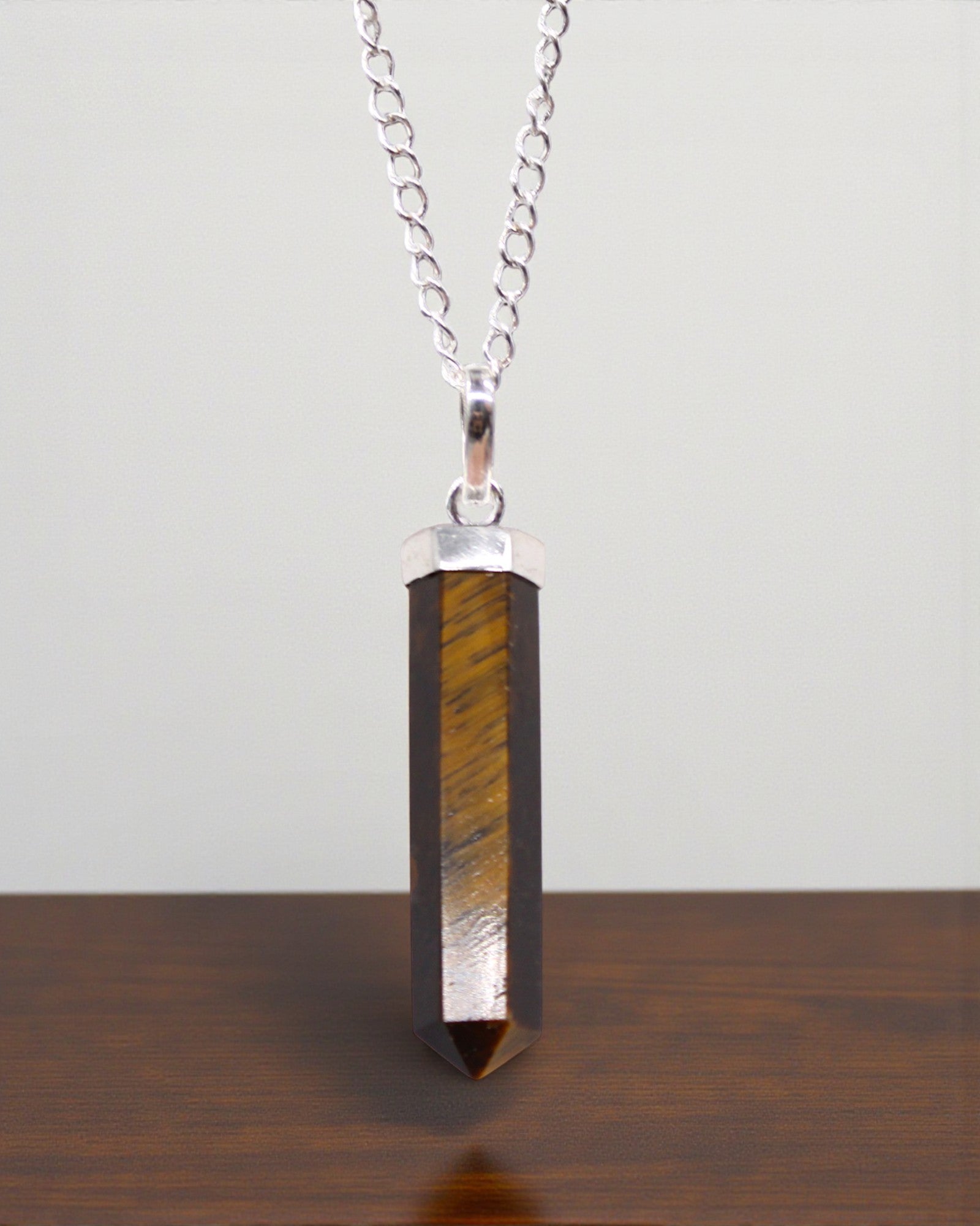 Tiger Point – Classic Point Pendant of Tiger’s Eye