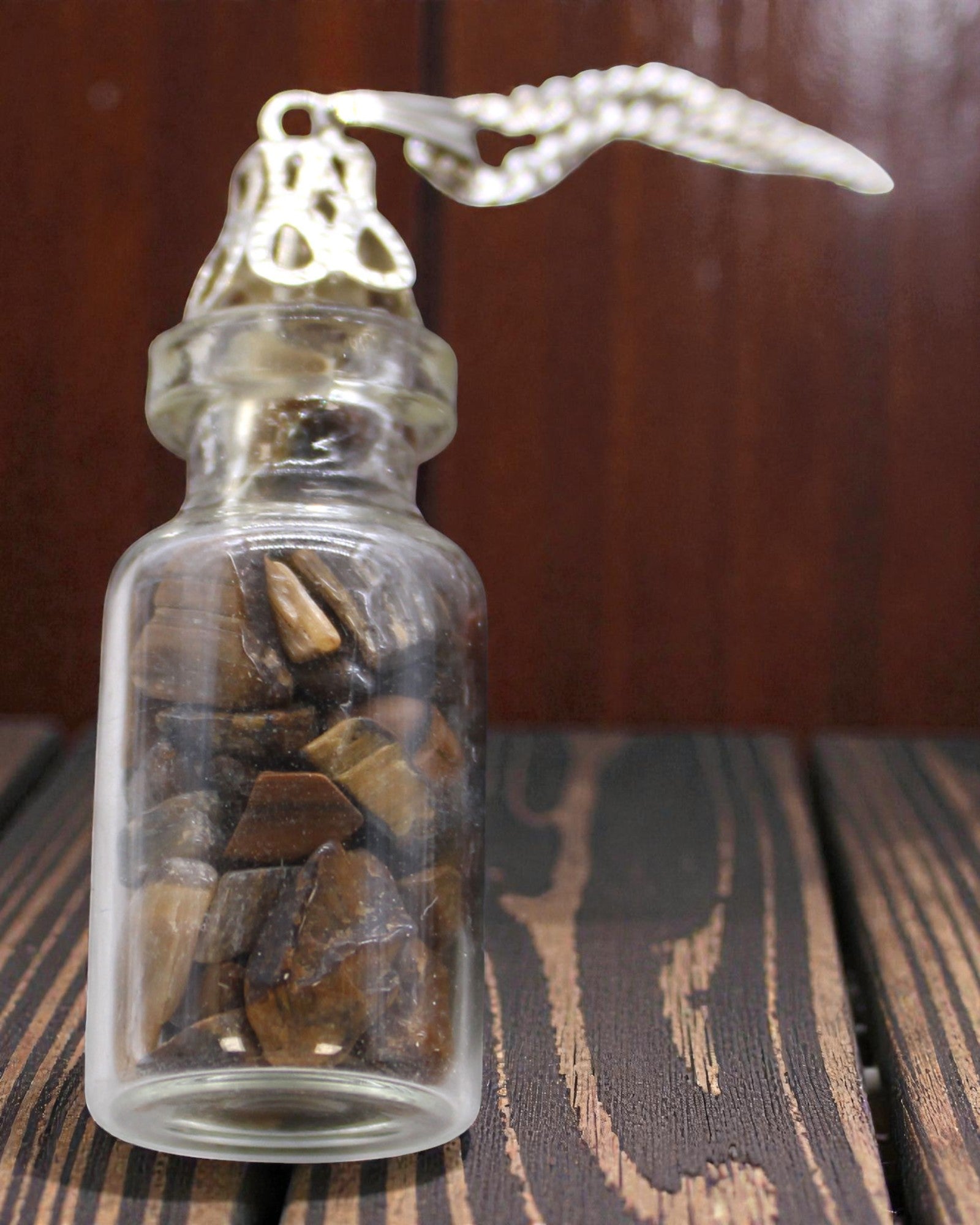 Bottle of Calm – Necklace with Amethyst in a Vial
