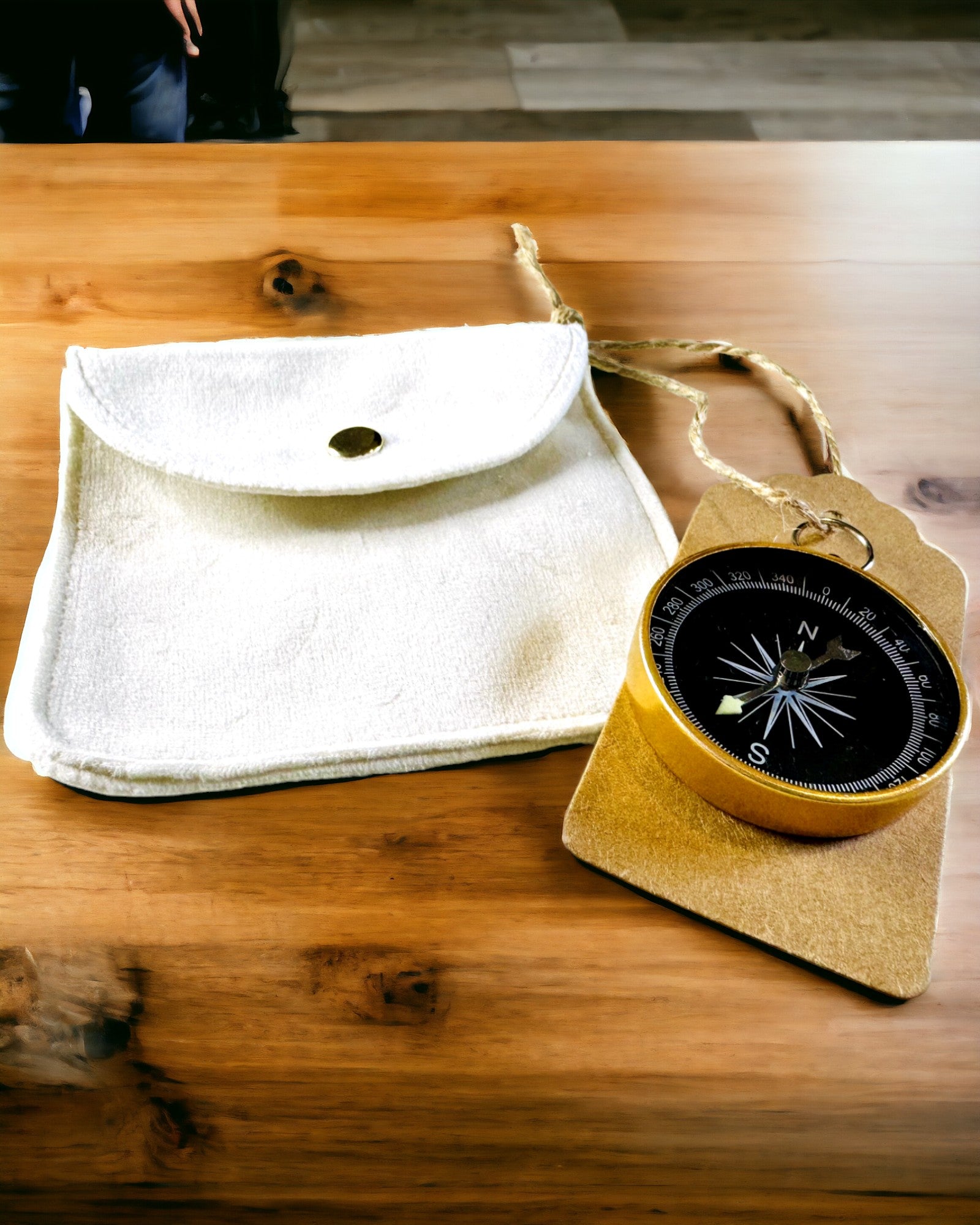 Compact Navigation Compass with Metal Finish – A Traveler's Essential, with Engraving