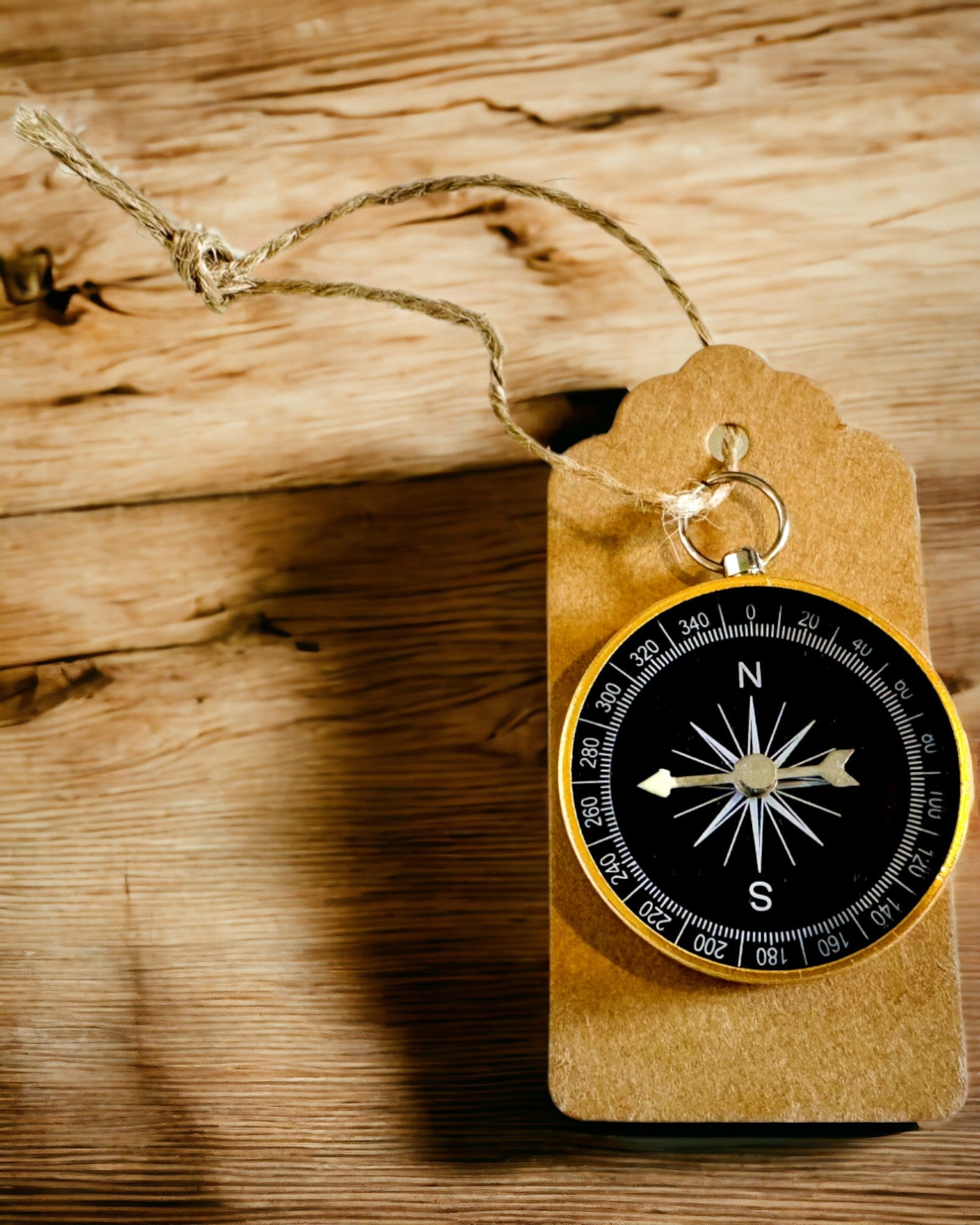 Compact Navigation Compass with Metal Finish – A Traveler's Essential, with Engraving