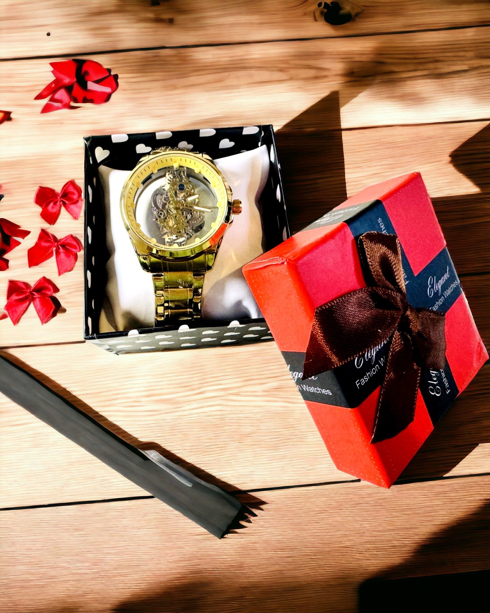 Men's Sports Watch with Double-Sided, Transparent Quartz Mechanism and Aluminum Bracelet – Ideal as a Gift. Personalization with Engraving